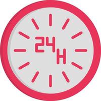 24 Hours Vector Icon Design