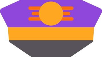 Pilot Hat Vector Icon Design