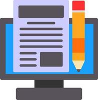 Making Blog Vector Icon Design