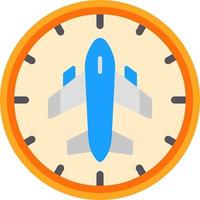 Flight Timings Vector Icon Design