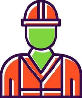Firefighter Vector Icon Design