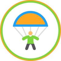 Skydiving Vector Icon Design