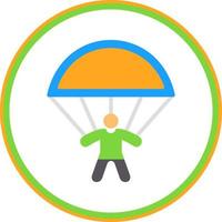 Skydiving Vector Icon Design