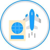 International Flights Vector Icon Design