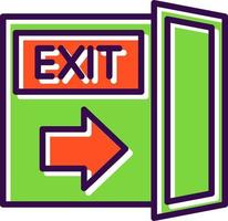 Exit Vector Icon Design