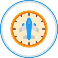 Flight Timings Vector Icon Design