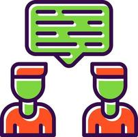 Conversation Vector Icon Design