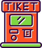 Ticket Machine Vector Icon Design