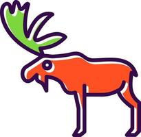 Moose Vector Icon Design