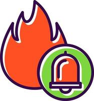 diseño de icono de vector de alarma de incendio