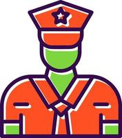 Security Guard Vector Icon Design