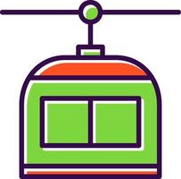 Chairlift Vector Icon Design