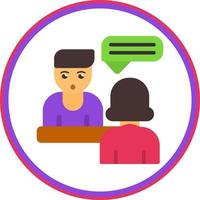 Interview Vector Icon Design