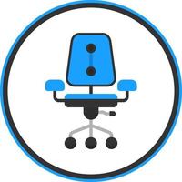 Desk Chair Vector Icon Design