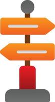 Directional Sign Vector Icon Design