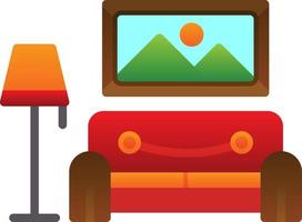 Living Room Vector Icon Design