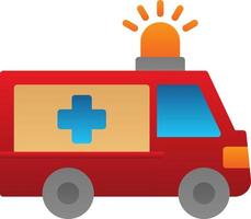 Ambulance Vector Icon Design