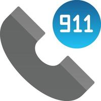 911 diseño de icono de vector