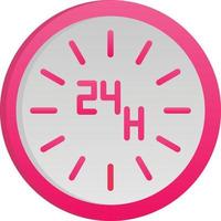 24 Hours Vector Icon Design