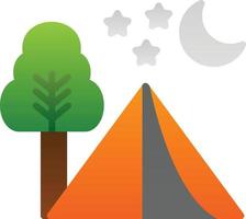 diseño de icono de vector de camping