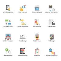 Pack of Web Development Icons vector