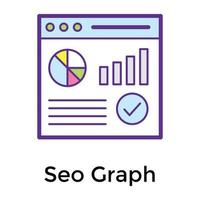 Trendy SEO Graph vector