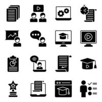 Pack of Survey Icons vector