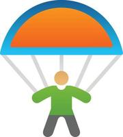 Skydiving Vector Icon Design