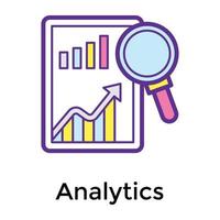 Trendy Analysis Concepts vector