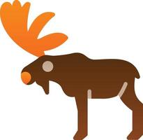 Moose Vector Icon Design