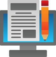 Making Blog Vector Icon Design