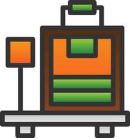 Luggage Scale Vector Icon Design