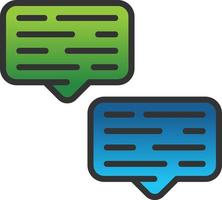 Conversation Vector Icon Design