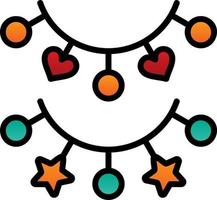 Christmas Lights Vector Icon Design