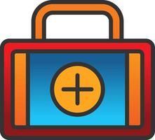 First Aid Kit Vector Icon Design