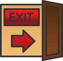 Exit Vector Icon Design