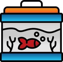 Fish Tank Vector Icon Design