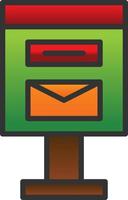 Postbox Vector Icon Design