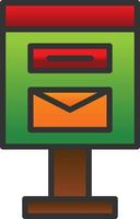 Postbox Vector Icon Design