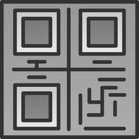 diseño de icono de vector de código qr