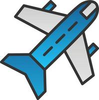 diseño de icono de vector de avión