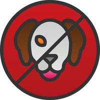 No Pets Vector Icon Design