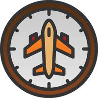 diseño de icono de vector de tiempos de vuelo