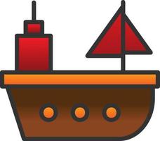 Ship Vector Icon Design