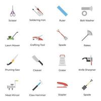 Set of Service Tools Icons vector