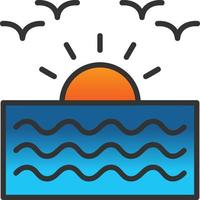 Sunrise Vector Icon Design