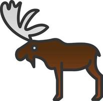 diseño de icono de vector de alces