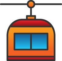 Chairlift Vector Icon Design