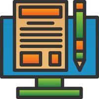 Making Blog Vector Icon Design