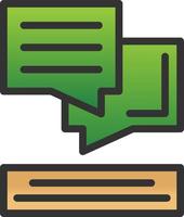 Dialog Vector Icon Design